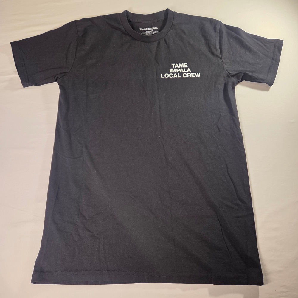 Tame Impala Deadbeat Tour 2026 Local Crew T Shirt Men's Black White Size M
